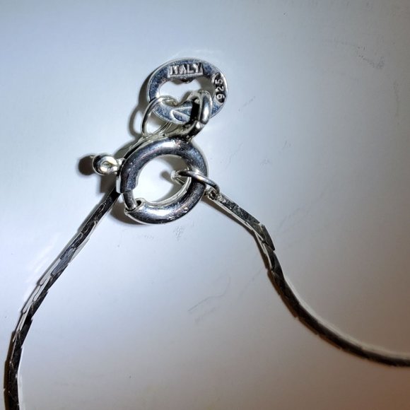 LABRADORITE   STERLING  SILVER  PENDANT. - Picture 10 of 10